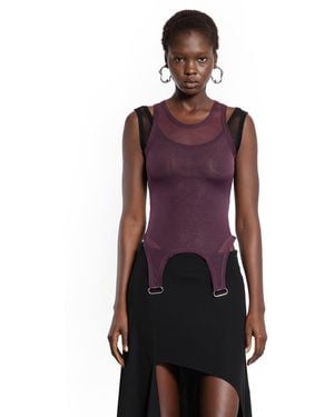 Mugler Layered Top - Purple