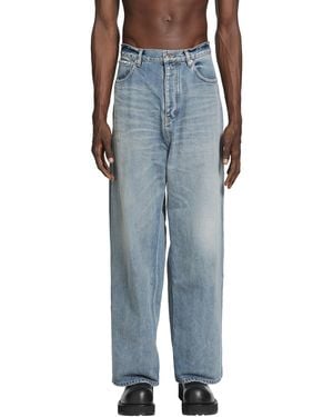 Balenciaga Baggy Fit Jeans - Blue