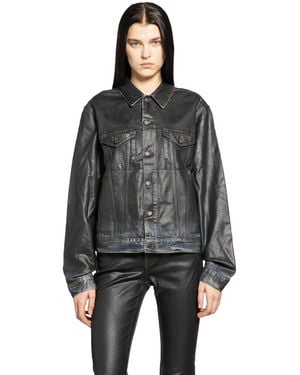 Acne Studios Coated Denim Jacket - Black