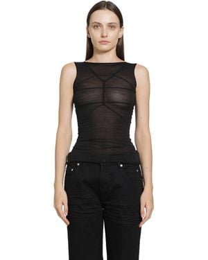 Rick Owens Temple Sleeveless Top - Black