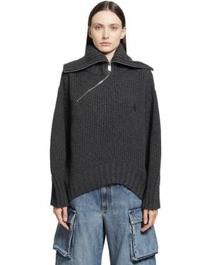The Attico Wool Cashmere Jumper - Black