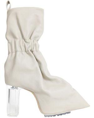 Rick Owens Cuffed Taquito Ankle Boots - White