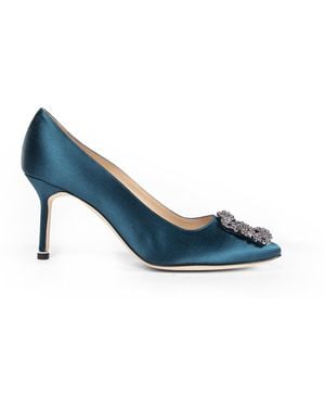 Manolo Blahnik Hangisi 70 Pumps - Blue