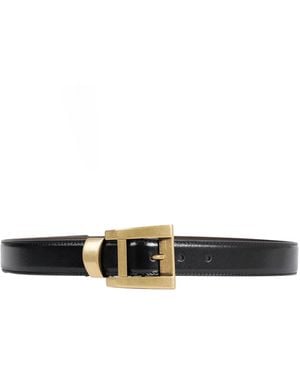 Versace Leather Belt - Black
