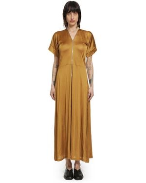 Lemaire Jersey Zip Midi Dress - Metallic