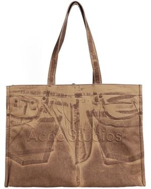 Acne Studios Denim Tote Bag - Brown