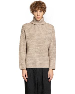 Forme D'expression Chunky High Neck Jumper - Natural