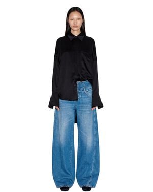 NVL-GARDE Open Back Oversized 1 Pkt Shirt - Blue