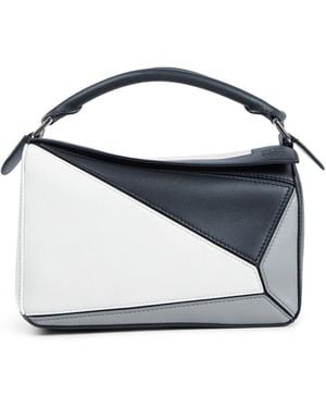 Loewe Albers Collaboration Small Puzzle Bag - Blue