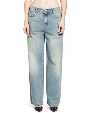 McQueen Wide Leg Jeans - Blue