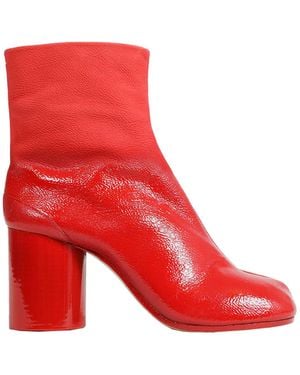 Maison Margiela Tabi Ankle Boots - Red