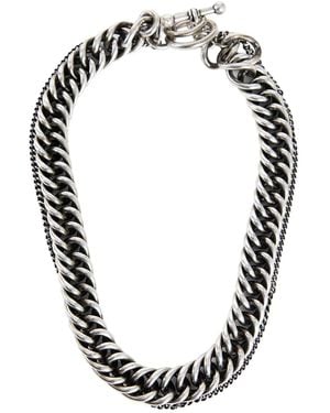Ann Demeulemeester Vita Macro Chain Necklace - Metallic