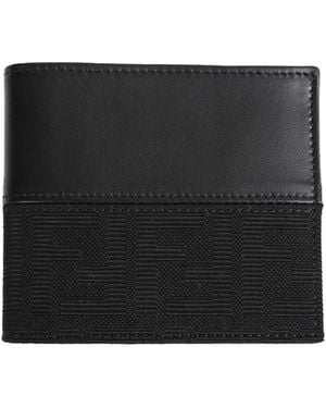 Fendi Ff Jacquard Wallet - Black