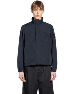 Stone Island 4100033 Cotton Moleskin Windbreaker - Blue