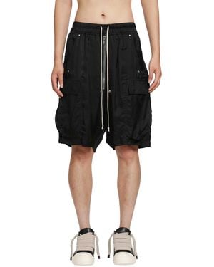 Rick Owens Tower Cargobela Shorts - Black