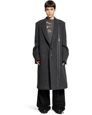 Ann Demeulemeester Viv High Comfort Tailored Coat - Black
