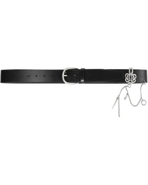 Ann Demeulemeester Ranja Belt With Charms 4Cm - Black