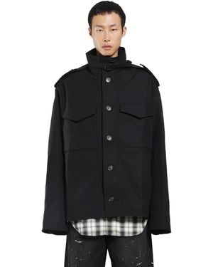Acne Studios Cotton Nylon Field Jacket - Black