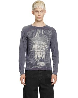 Enfants Riches Deprimes Hollywood Couronnne Ls T-Shirt - Grey