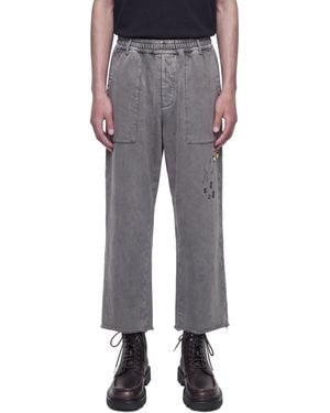 Song For The Mute 'Singing Bird' Gym Track Trousers - Grey