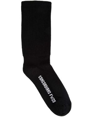 Rick Owens Concordians Mid Calf Socks - Black