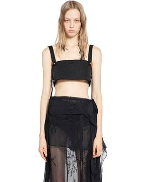 Ann Demeulemeester Mini Bustier Top - Black