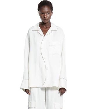 Ssheena Mirage Pijama Shirt - White