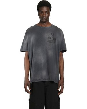 Massimo Sabbadin Cat Dirty Jersey T-Shirt - Black