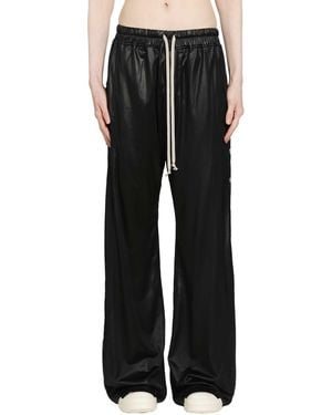 Rick Owens Temple Wide Pusher Trousers - Black