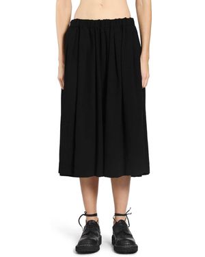 Cdg/cdg Polyester Midi Skirt - Black