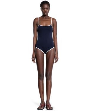 Miu Miu Technical Knit Swimsuit - Blue