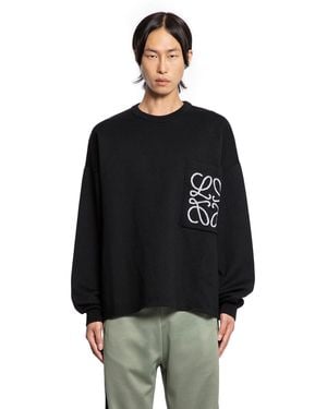 Loewe Anagram Pocket Jumper - Black