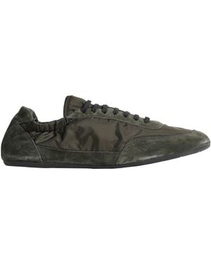 Prada Collapse Re-Nylon And Suede Trainers - Green