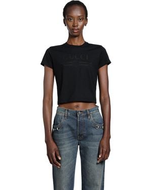 Gucci Cotton Jersey T-Shirt - Black