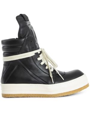 Rick Owens Concordians Creep Geobasket Sneakers - Black