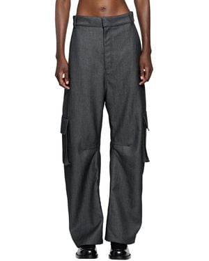 Balenciaga Relaxed Cargo Trousers - Grey