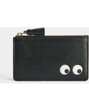 Anya Hindmarch Eyes Zipped Card Case - Black