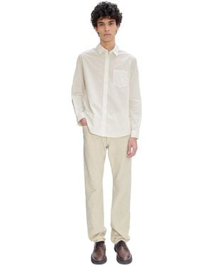 A.P.C. A. P.c. Standard Pants 27 Chestnut Brown - White