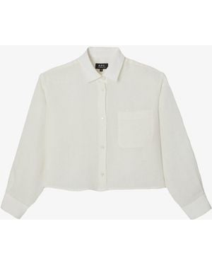 A.P.C. A. P.c. Sophie Logo Shirt 38 Off White