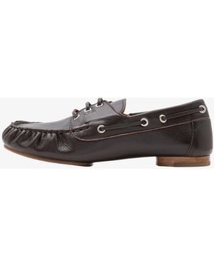 A.P.C. A. P.C. Leather Boat Shoes - White