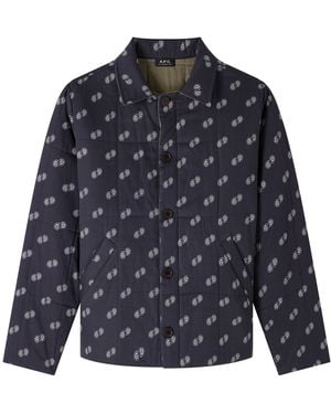 A.P.C. A. P.c. Lenny Jacket Mens Xs Navy Blue