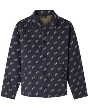 A.P.C. A. P.c. Lenny Jacket Mens Xs Navy Blue