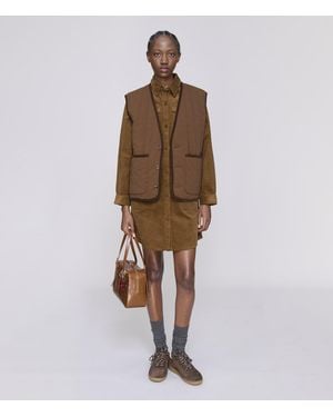A.P.C. A. P.c. Women's Loan Jacket Size: T1 In Chestnut Brown