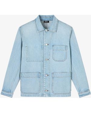 A.P.C. A. P.c. New Rodney Jacket Xs Blue