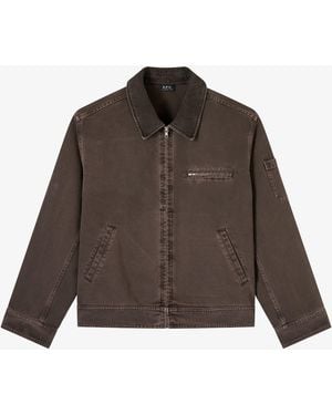 A.P.C. A. P.C. Canvas Workwear Jacket - Brown