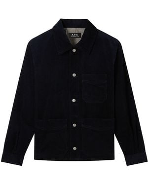A.P.C. A. P.c. Women's Julia Jacket Size: 36 In Navy - Blue
