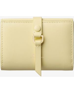 A.P.C. A. P.c. Women's Noa Trifold Wallet One Size In Lemon Yellow - Natural