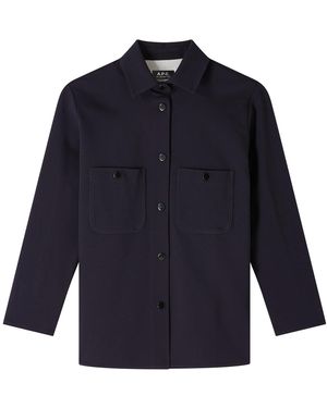 A.P.C. A. P.c. Women's Judy Jacket Size: 36 In Dark Navy Blue
