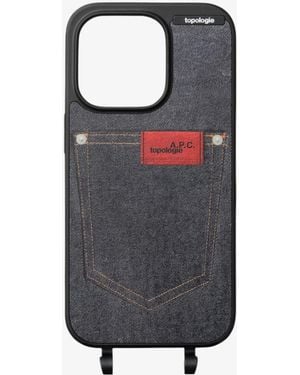 A.P.C. A. P.c. Topologie Iphone 15 Pro Case - Gray