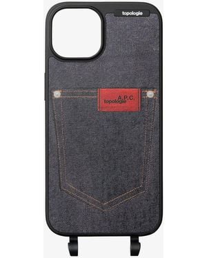 A.P.C. A. P.c. Topologie Iphone 14 Pro Case - Gray